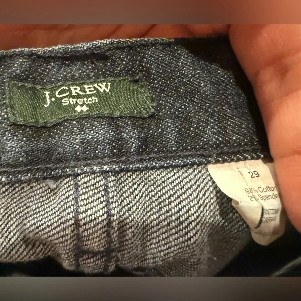 J. Crew Women's Deep Indigo Toothpick Jeans Stretch Women’s Size 29